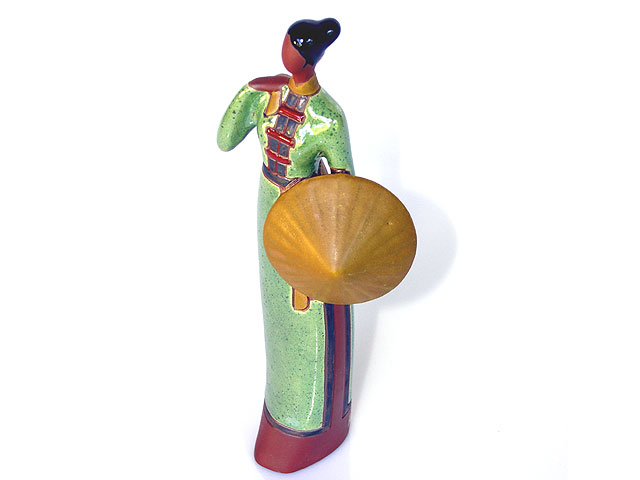Statuette en c�ramique Gom Viet (Thi�u Nu Nam B�)